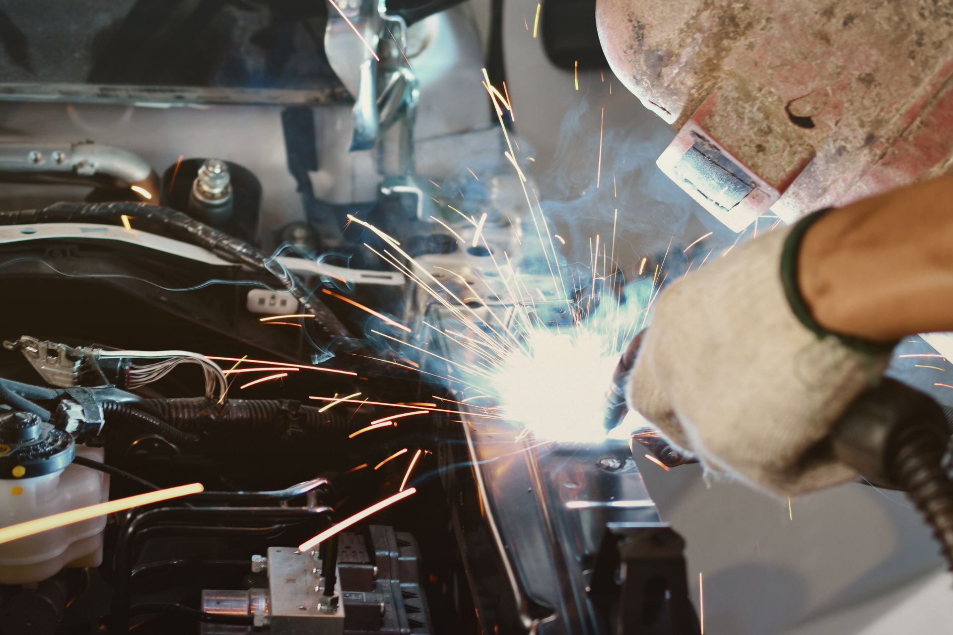 Dingman's certified collision repair floor